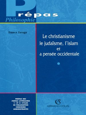 cover image of Le christianisme, le judaïsme, l'islam et la pensée occidentale